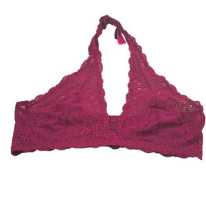 La SenzaLace Halter Bralette - Pink